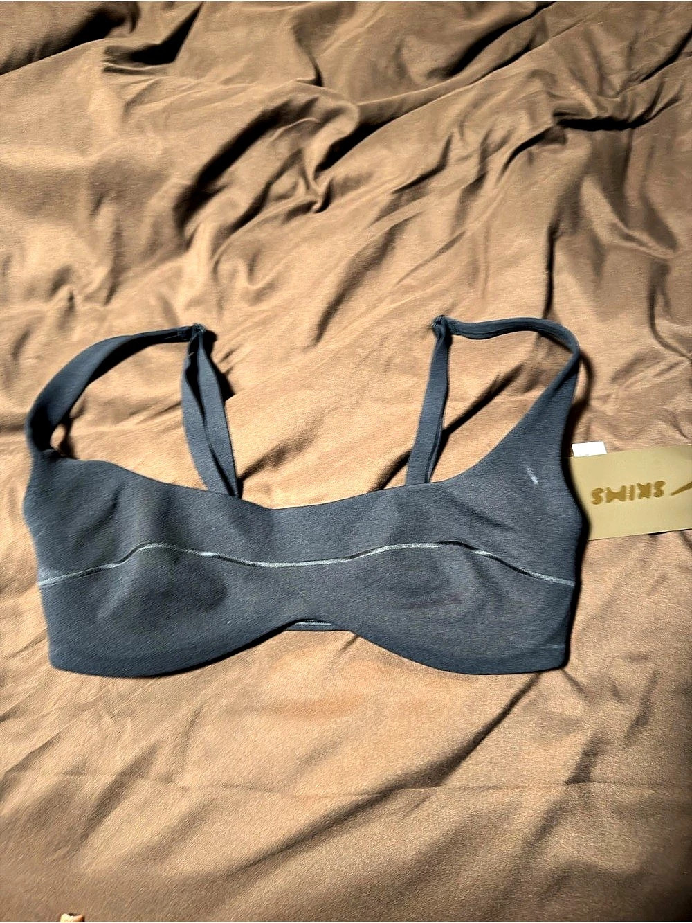 SKIMS NikeSKIMS Scoop Bra Black Small